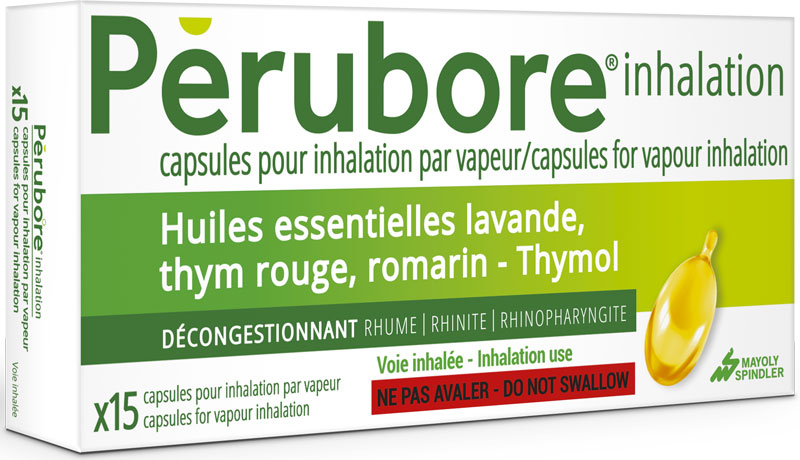 PERUBORE INHALATION CAPS INH VAP B/15 - Laboratoires Mayoly Spindler - Prix